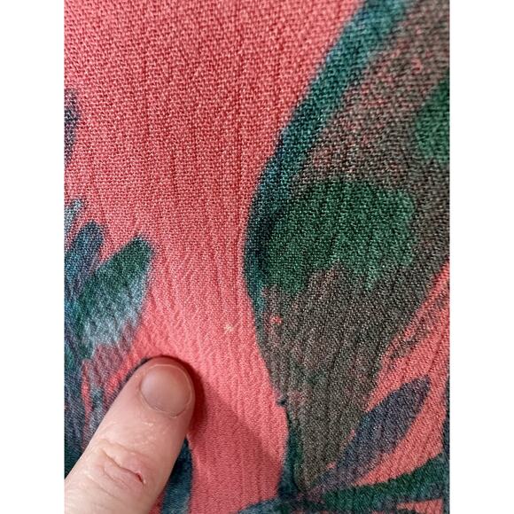 Cynthia Rowley Women’s Dress Size L 12 Multicolor Floral Tropical Beachy Vibrant - Picture 8 of 10